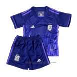 Argentina Away Shirt Kids 2022