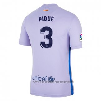 Barcelona Player Pique Away Shirt 2021-2022