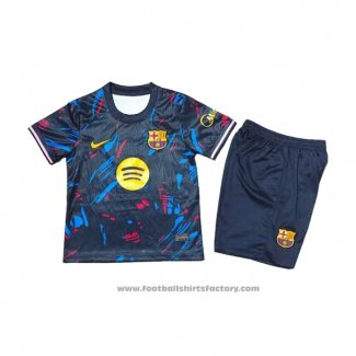 Barcelona Special Shirt Kids 2026-2027 Black Blue
