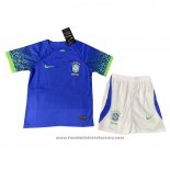 Brazil Away Shirt Kids 2022