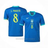 Brazil Player L.paqueta Away Shirt 2024