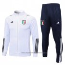 Jacket Tracksuit Italy Kids 2023-2024 White