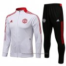 Jacket Tracksuit Manchester United Kids 2021-2022 White