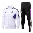 Jacket Tracksuit Real Madrid 2022-2023 White and Purpura