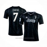 Juventus Player Chiesa Away Shirt 2022-2023