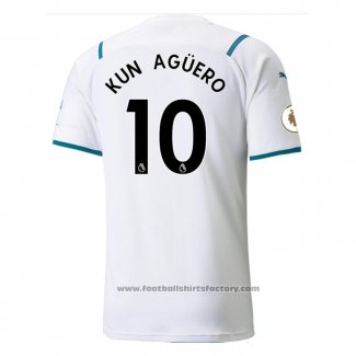 Manchester City Player Kun Aguero Away Shirt 2021-2022