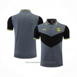 Polo Borussia Dortmund 2022-2023 Grey and Black