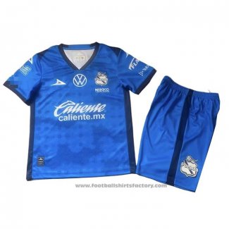 Puebla Goalkeeper Shirt Kids 2025-2026 Blue