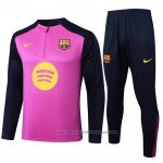 Sweatshirt Tracksuit Barcelona Kids 2025-2026 Purple