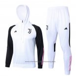 Sweatshirt Tracksuit Juventus Kids 2023-2024 White and Black