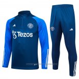 Sweatshirt Tracksuit Manchester United 2023-2024 Blue