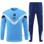 Sweatshirt Tracksuit Olympique Marseille 2022 Light Blue