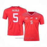 Switzerland Player Akanji Home Shirt 2022