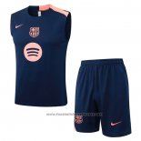 Tracksuit Barcelona Without Sleeves 2025-2026 Blue Pink