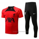 Tracksuit Liverpool Short Sleeve 2022-2023 Red