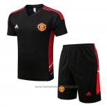 Tracksuit Manchester United Short Sleeve 2022-2023 Black - Shorts