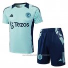 Tracksuit Manchester United Short Sleeve 2024-2025 Green - Shorts