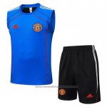 Tracksuit Manchester United Without Sleeves 2025-2026 Blue
