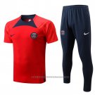Tracksuit Paris Saint-Germain Short Sleeve 2022-2023 Red