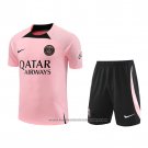 Tracksuit Paris Saint-Germain Short Sleeve 2022-2023 Rosa - Shorts