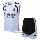 Tracksuit Real Madrid Without Sleeves 2025-2026 White