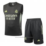 Tracksuit Real Madrid Without Sleeves 2025-2026 Grey Green