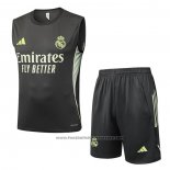 Tracksuit Real Madrid Without Sleeves 2025-2026 Grey Green