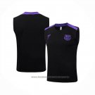 Training Shirt Barcelona Without Sleeves 2025-2026 Black Purple