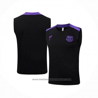 Training Shirt Barcelona Without Sleeves 2025-2026 Black Purple