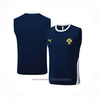 Training Shirt Portugal Without Sleeves 2025-2026 Blue
