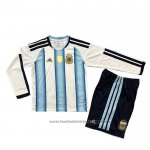 Argentina Home Shirt Long Sleeve Kids 2026