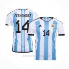 Argentina Player Fernandez Home Shirt 2022