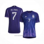 Argentina Player de Paul Away Shirt 2022