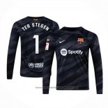 Barcelona Player Ter Stegen Goalkeeper Shirt Long Sleeve 2023-2024 Black