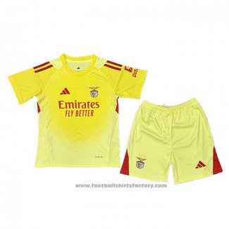 Benfica Goalkeeper Shirt Kids 2025-2026 Yellow