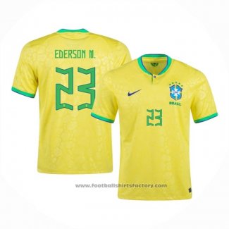 Brazil Player Ederson M. Away Shirt 2022