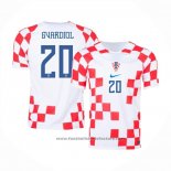 Croatia Player Gvardiol Home Shirt 2022