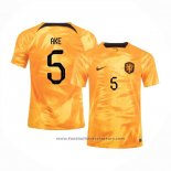 Holland Player Ake Home Shirt 2022