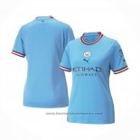 Manchester City Home Shirt Womens 2022-2023