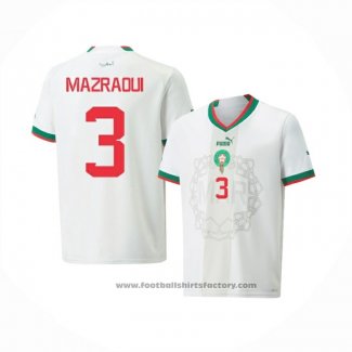 Morocco Player Mazraoui Away Shirt 2022