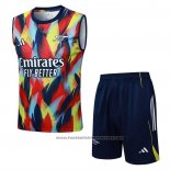 Tracksuit Arsenal Without Sleeves 2025-2026 Blue Red Yellow