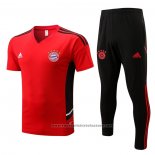 Tracksuit Bayern Munich Short Sleeve 2022-2023 Red