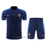 Tracksuit France Short Sleeve 2022-2023 Blue - Shorts