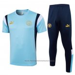Tracksuit Manchester City Short Sleeve 2023-2024 Blue