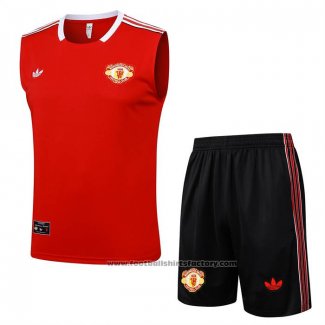 Tracksuit Manchester United Without Sleeves 2025-2026 Red