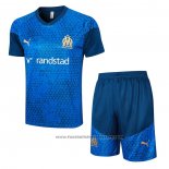 Tracksuit Olympique Marseille Short Sleeve 2023-2024 Blue - Shorts