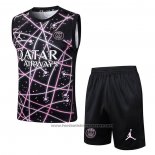 Tracksuit Paris Saint-Germain Without Sleeves 2025-2026 Black Pink