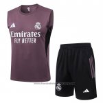 Tracksuit Real Madrid Without Sleeves 2025-2026 Grey Purple