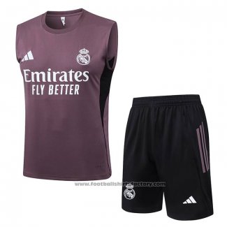 Tracksuit Real Madrid Without Sleeves 2025-2026 Grey Purple