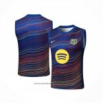 Training Shirt Barcelona Without Sleeves 2025-2026 Blue Yellow